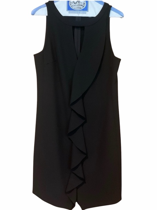 Trina Turk Dresses & Skirts - Trina Turk Black Sleeveless Ruffle Front Mini Dress - Size: 6